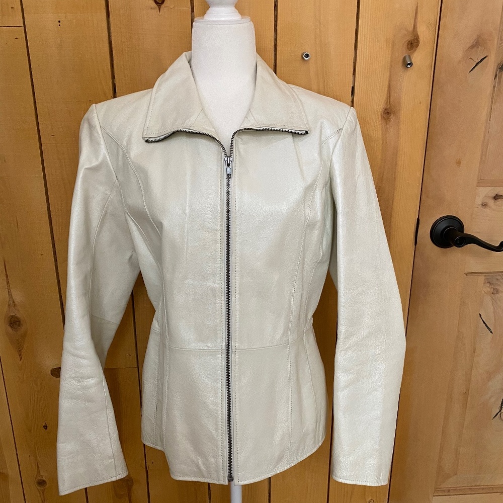 Wilson whits leather jacket
